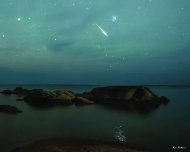 Perseid meteor shower captured